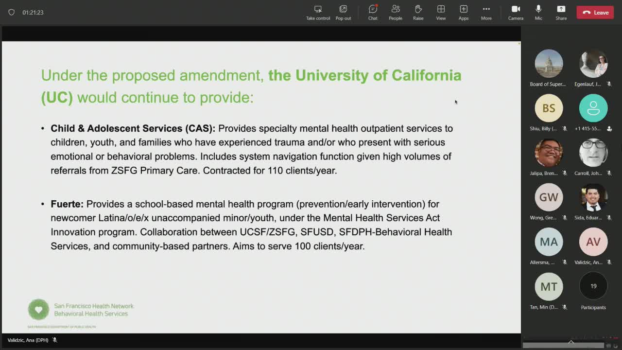 San Francisco extends grant for mental health services to newcomer youth through 2027