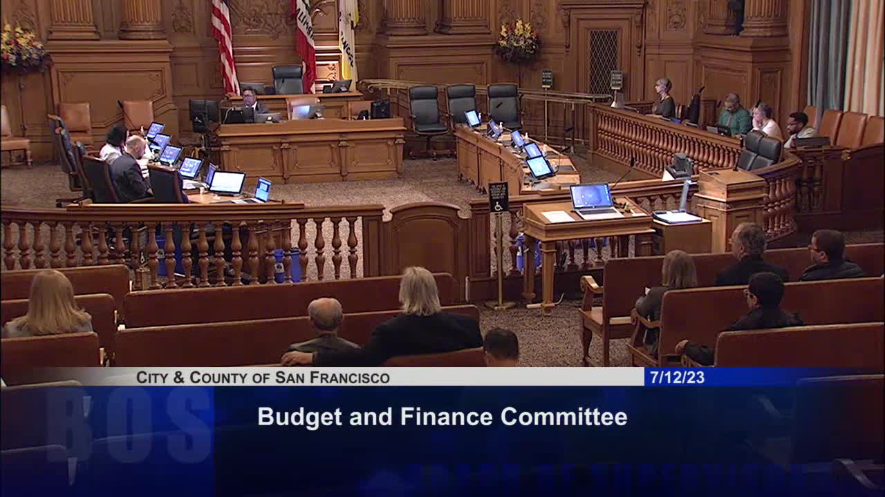 Connie Chan leads July 2023 Budget and Finance Committee meeting