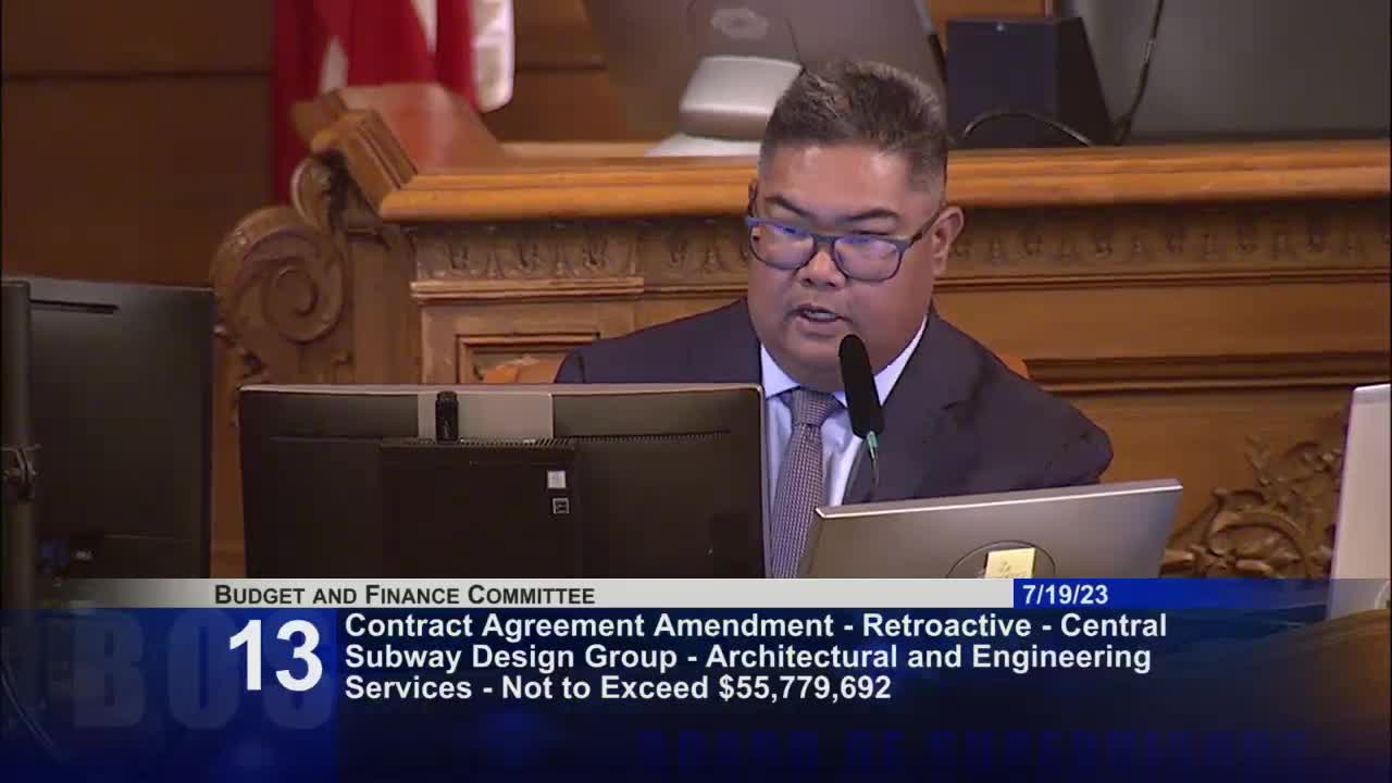 SFMTA retroactively approves $4M for Central Subway design contract extensions