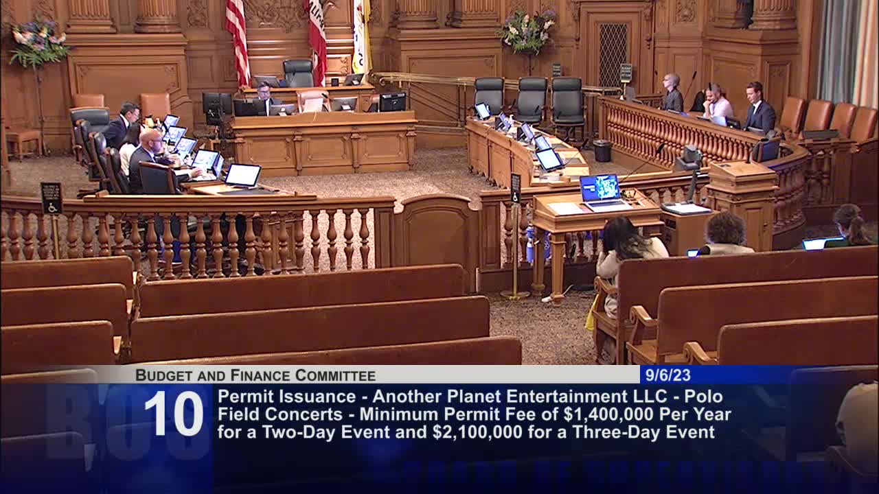 San Francisco committee supports concerts to boost economy and address local concerns