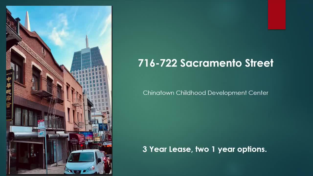 San Francisco extends Chinatown Child Development Center lease at reduced rate