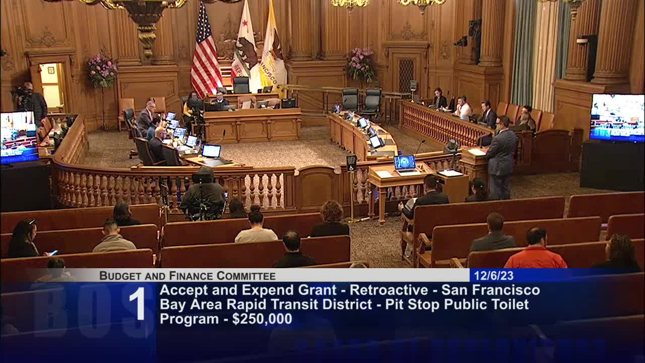 San Francisco Public Works seeks $250K for Pit Stop Program funding approval