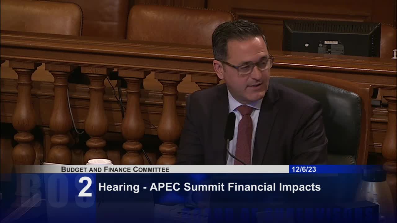 San Francisco Board discusses relief fund for businesses impacted by APEC event