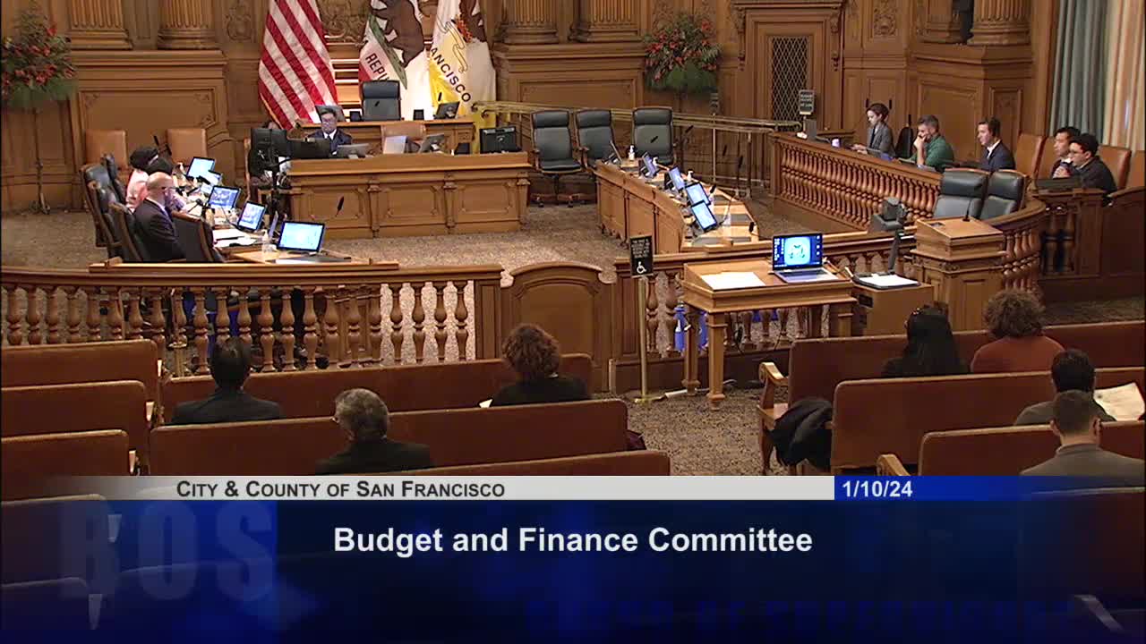 San Francisco Budget Committee discusses police grant for retail theft prevention
