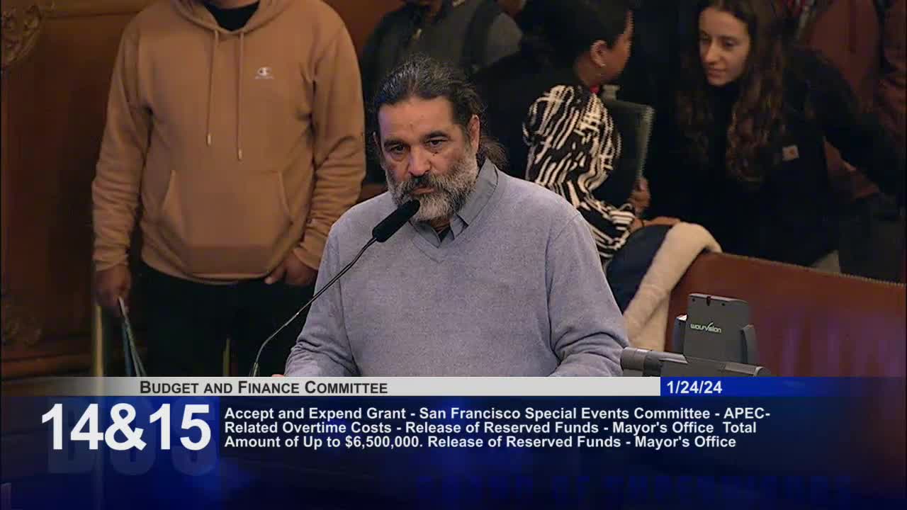 Francisco Herrera demands funds for Alliance for Social Economic Justice from APEC budget