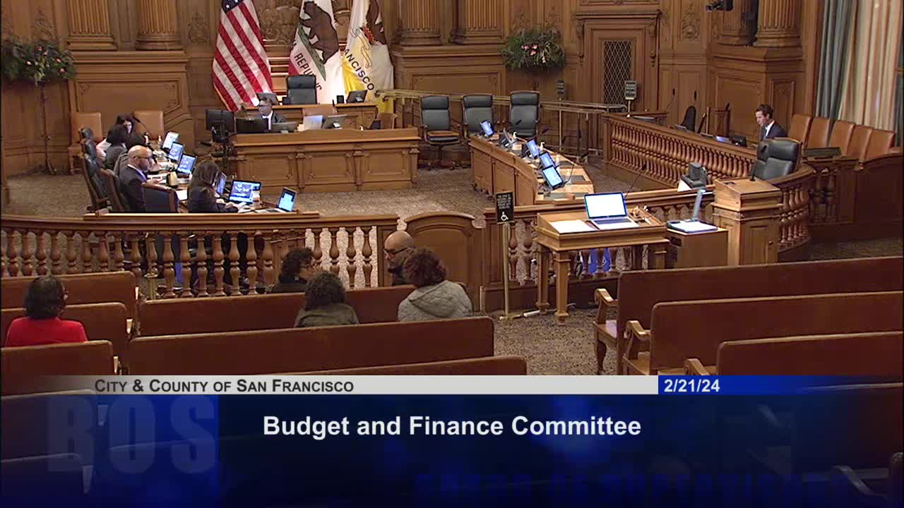 Budget and Finance Committee reviews San Francisco's mental health treatment bed expansion plan