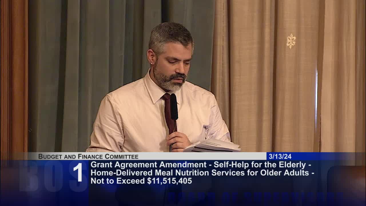 Committee recommends funding for food security amid federal and state support declines