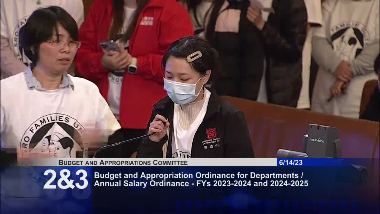 Chinatown Residents Urge Supervisors to Restore Funding for SRO Family Collaborative