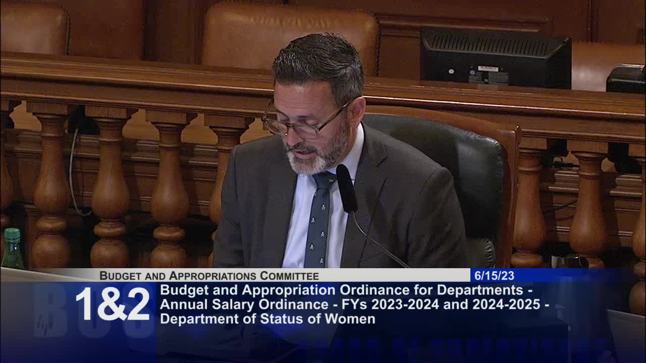 San Francisco Officials Discuss Strategies for Addressing Gender Based Violence