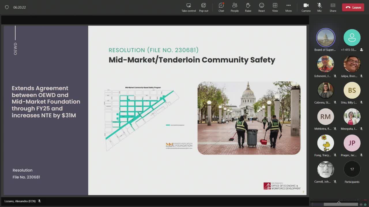 San Francisco approves extended $37.5M grant for Tenderloin community safety plan