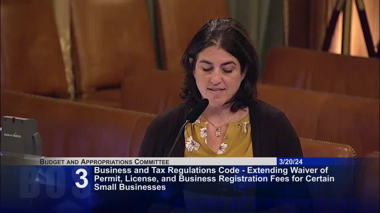 San Francisco considers amendment to extend first year free business program