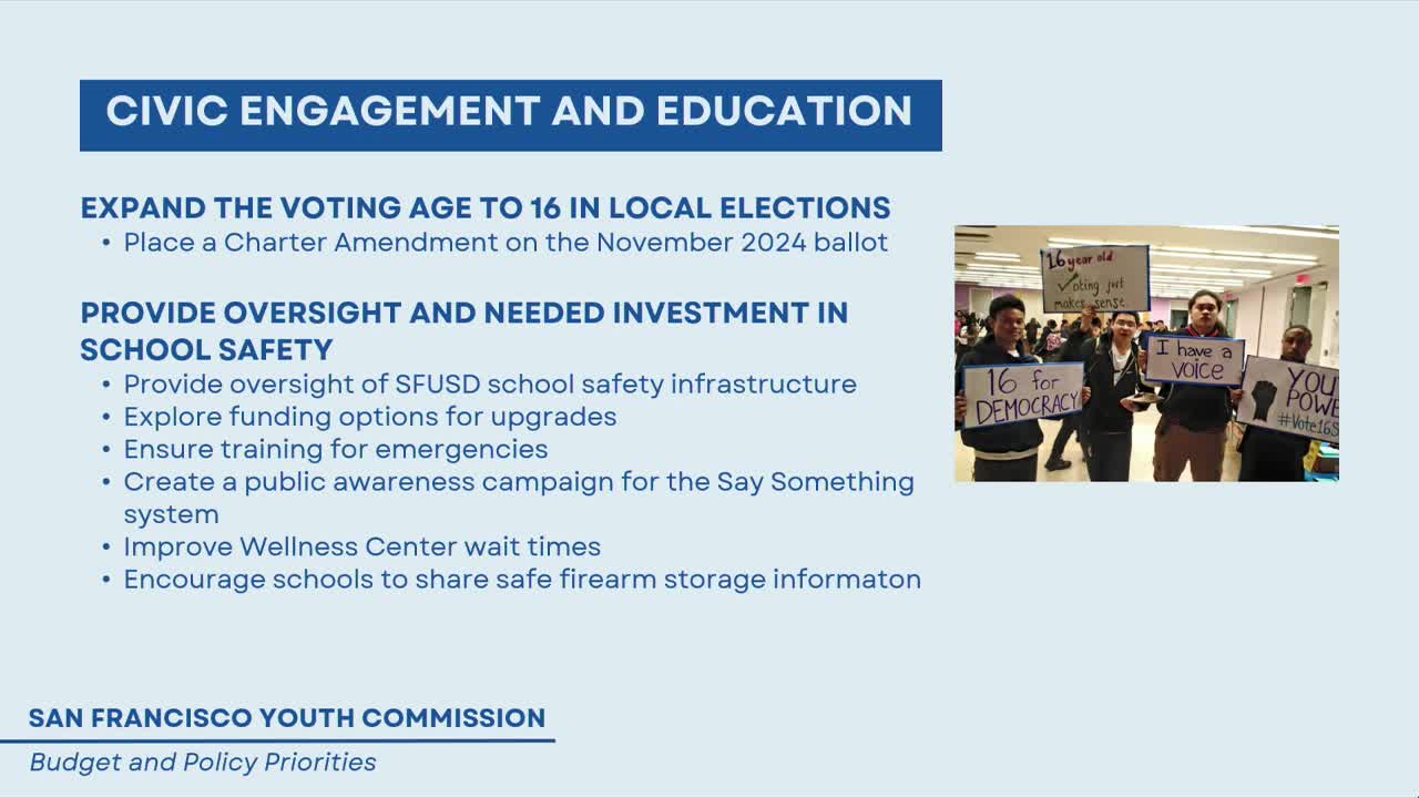 San Francisco Youth Commission proposes charter amendment to lower voting age