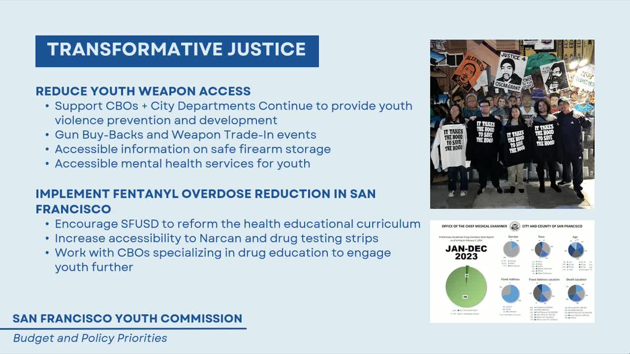 San Francisco prioritizes youth violence prevention and fentanyl overdose education