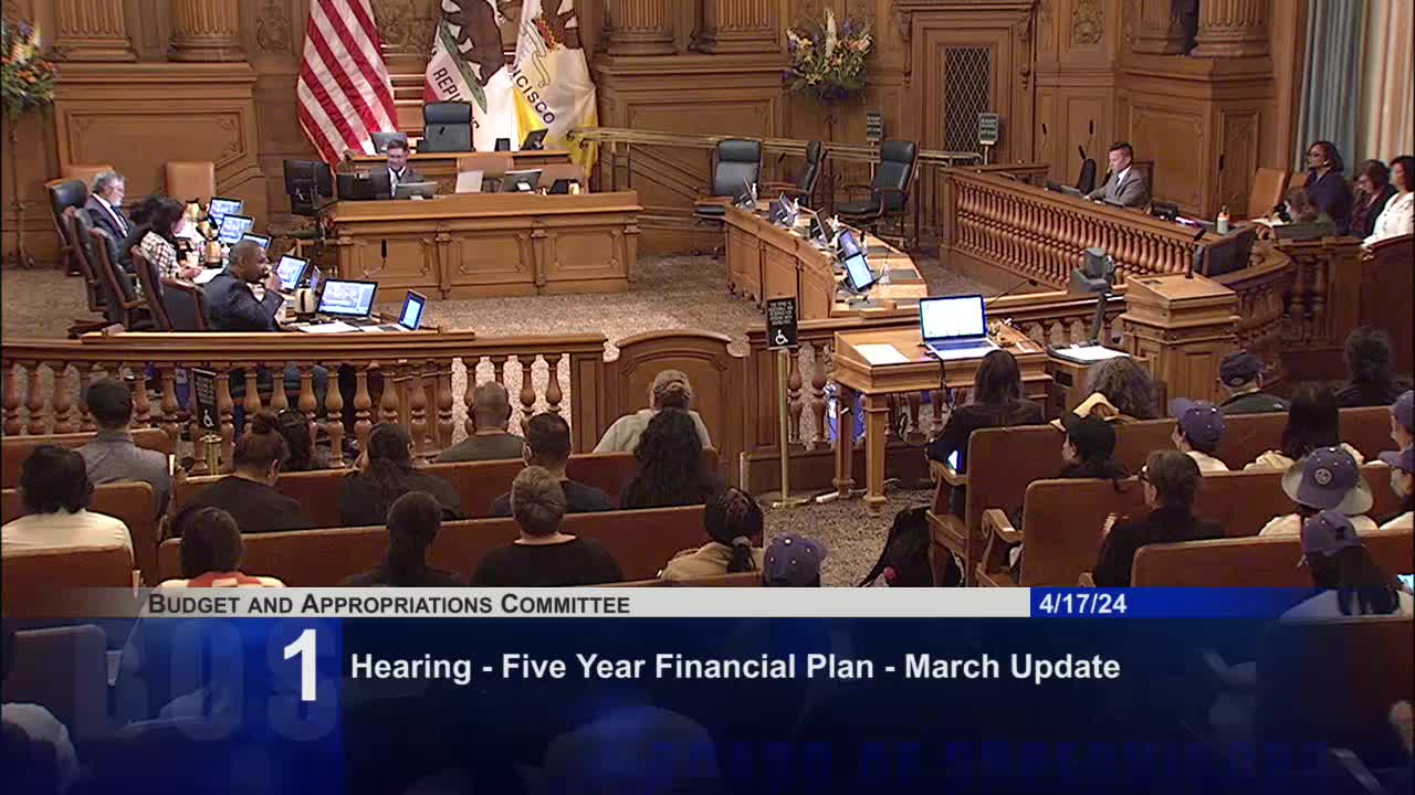 San Francisco committee reviews mayor's budget for homelessness and supportive housing services