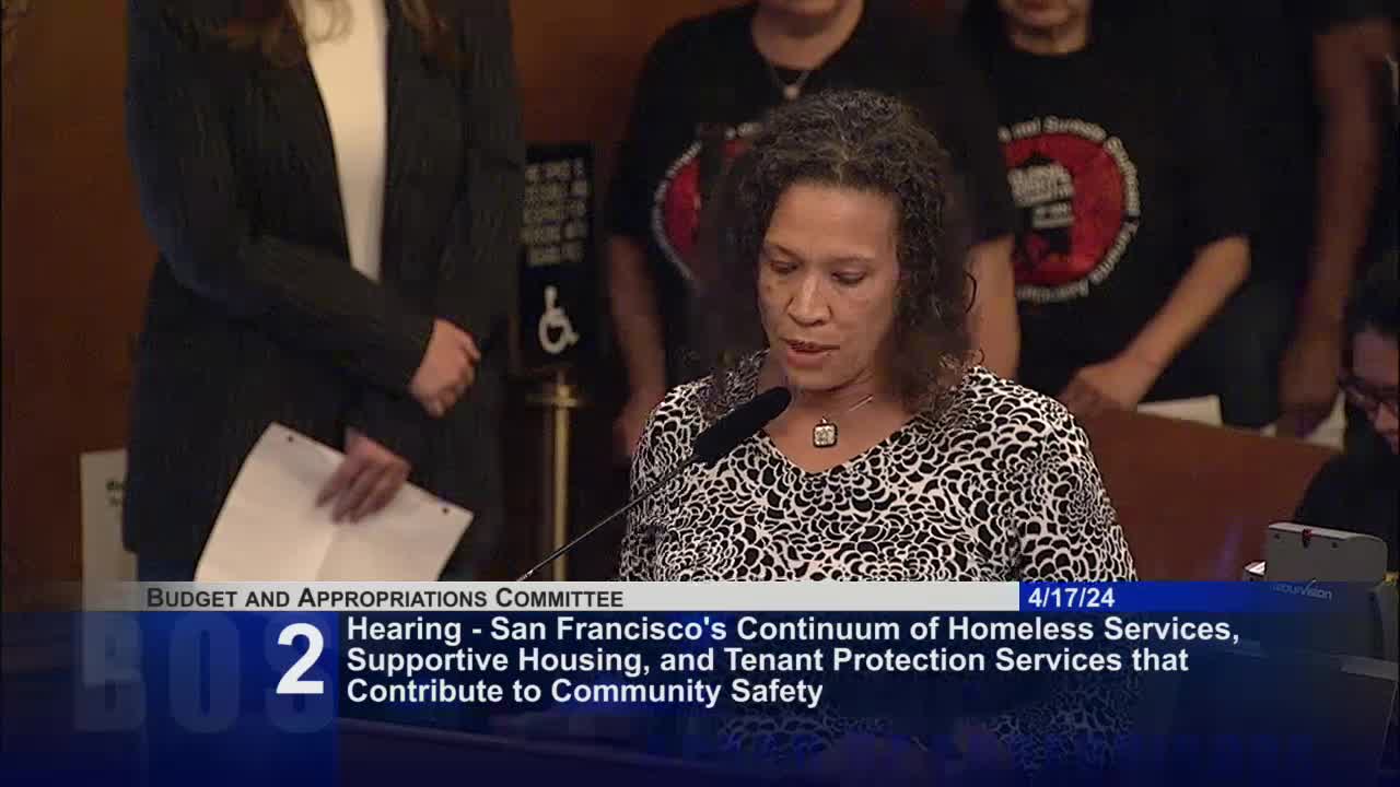 Chelsea Leonard urges San Francisco to prioritize vulnerable communities in budget discussions