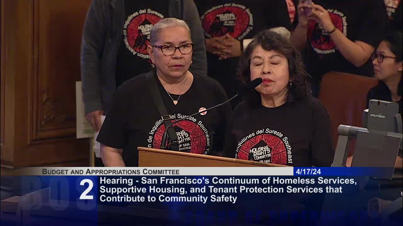 San Francisco tenants urge city to maintain funding for housing support services