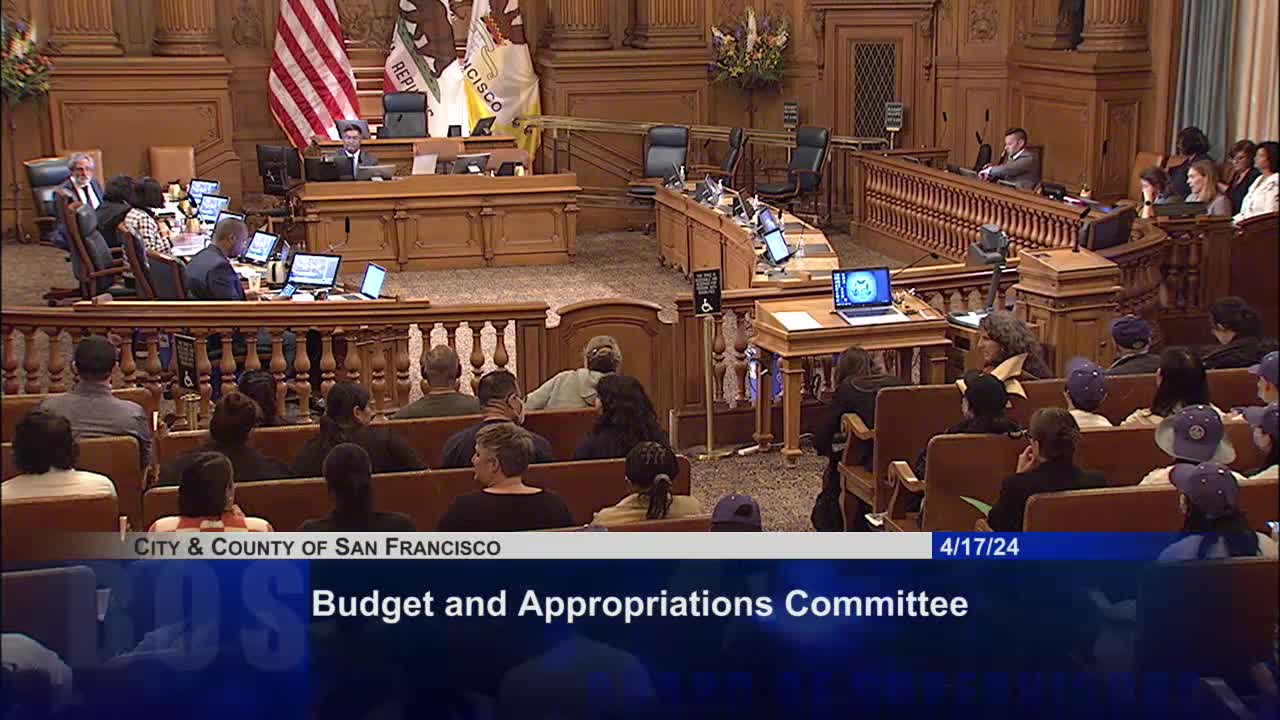 Budget and Appropriation Committee delays hearing on San Francisco's financial plan