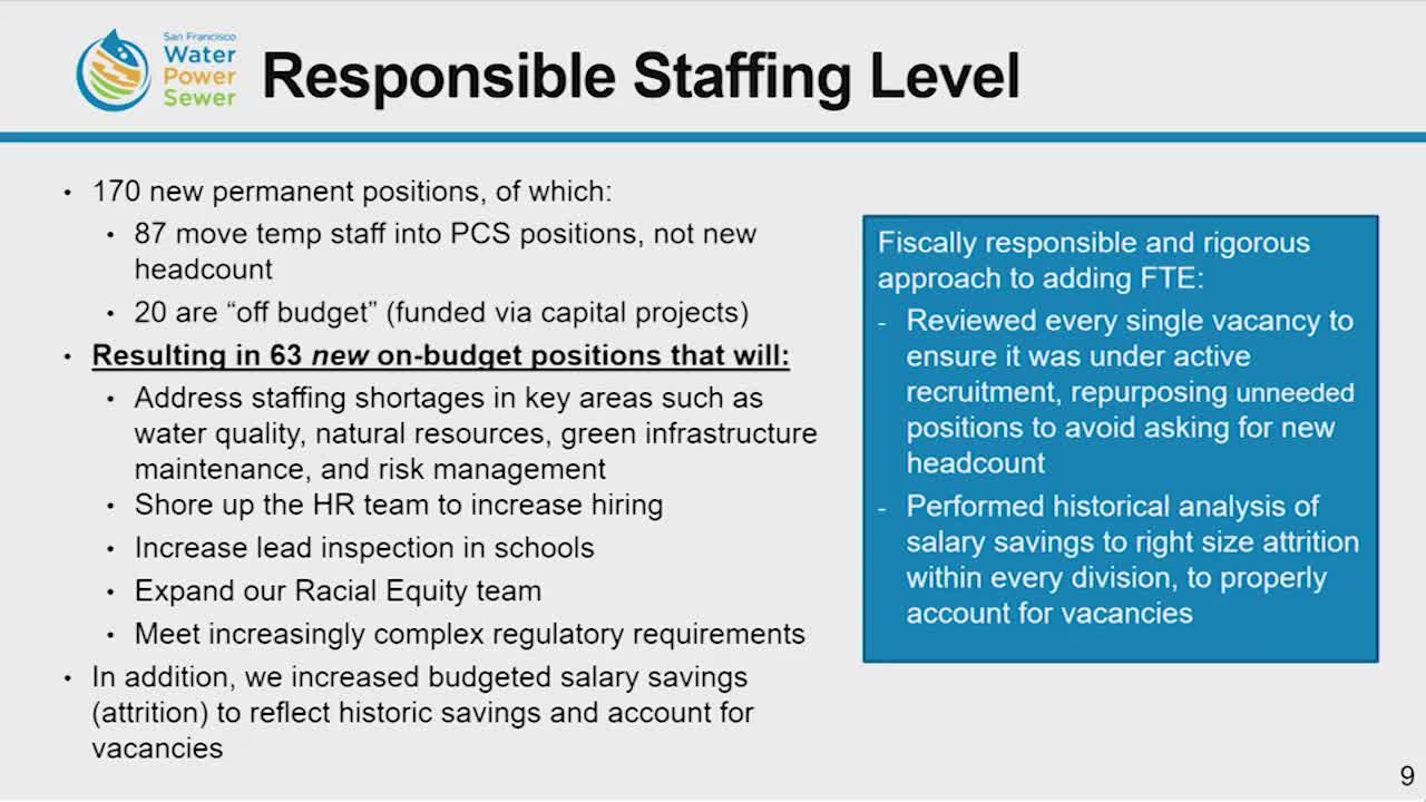 PUC reviews budget growth and requests $3B in debt authorization for capital projects
