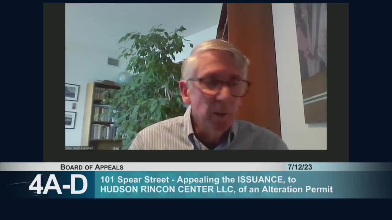 Rincon Tenants Association president opposes blade signs in San Francisco