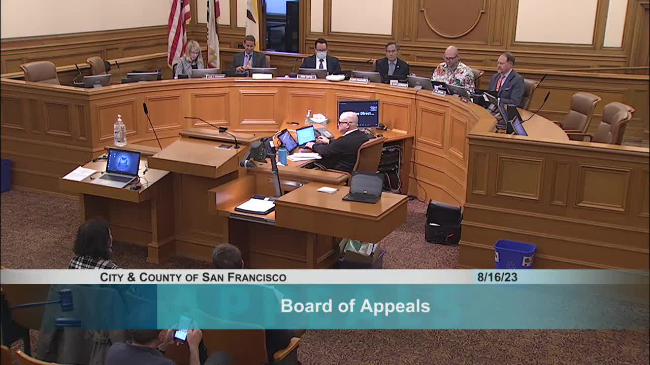 San Francisco Board of Appeals convenes for key zoning and public health discussions
