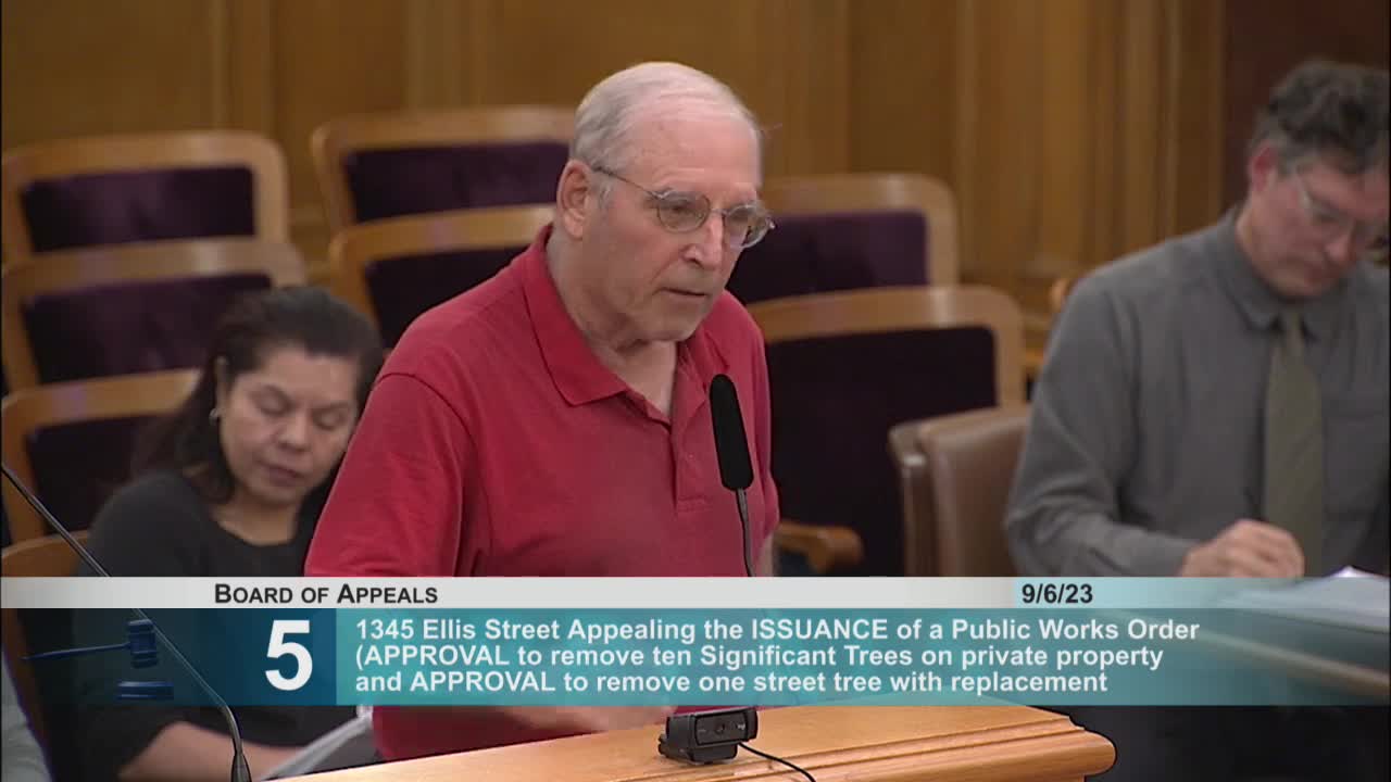 Saint Francis Square resident highlights tree safety concerns during public hearing