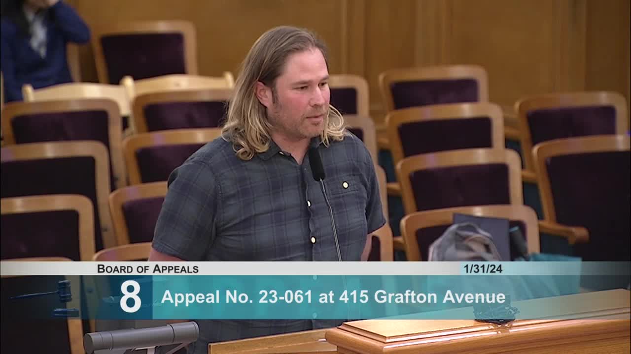 Planning Commission approves vertical addition at 415 Grafton Avenue amid neighborhood concerns