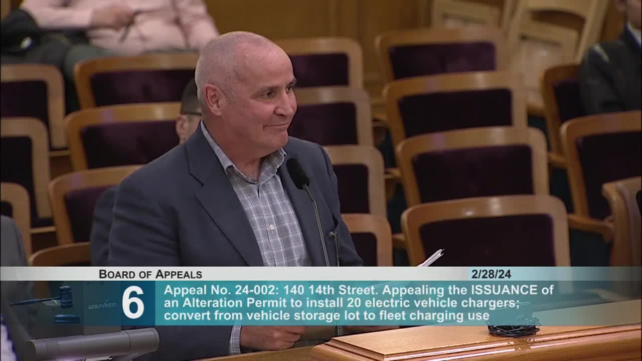 San Francisco Board of Appeals receives support for electric vehicle charging site