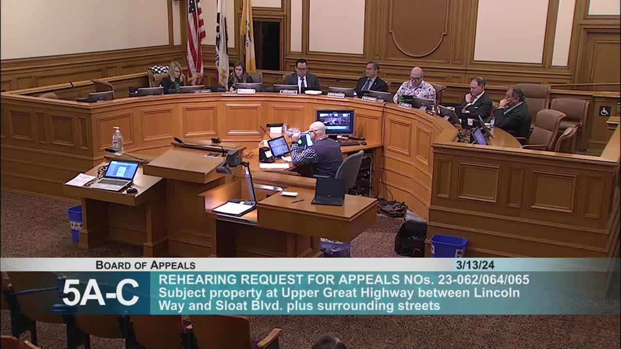San Francisco Board Appeals Discusses Controversial Street Closure Decision