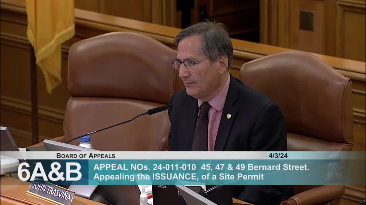 San Francisco Board of Appeals reviews controversial housing project and compliance issues
