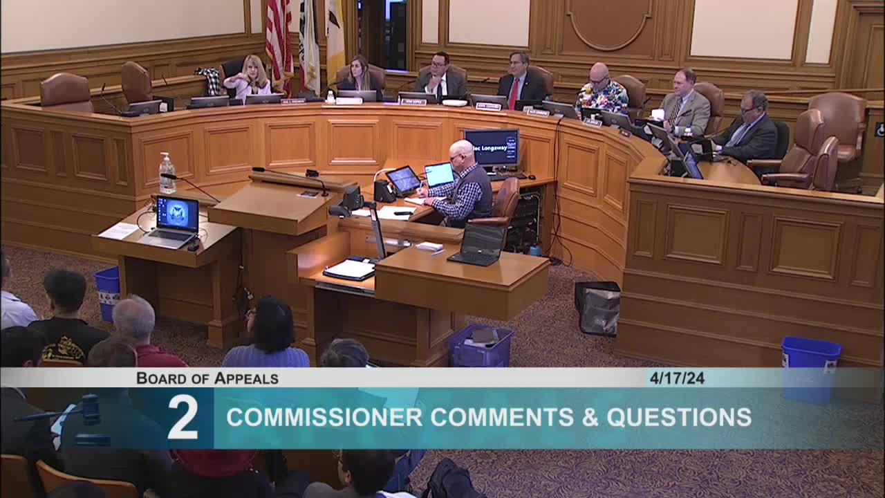 Commissioners evaluate rehearing requests for 939 Lombard Street development permits