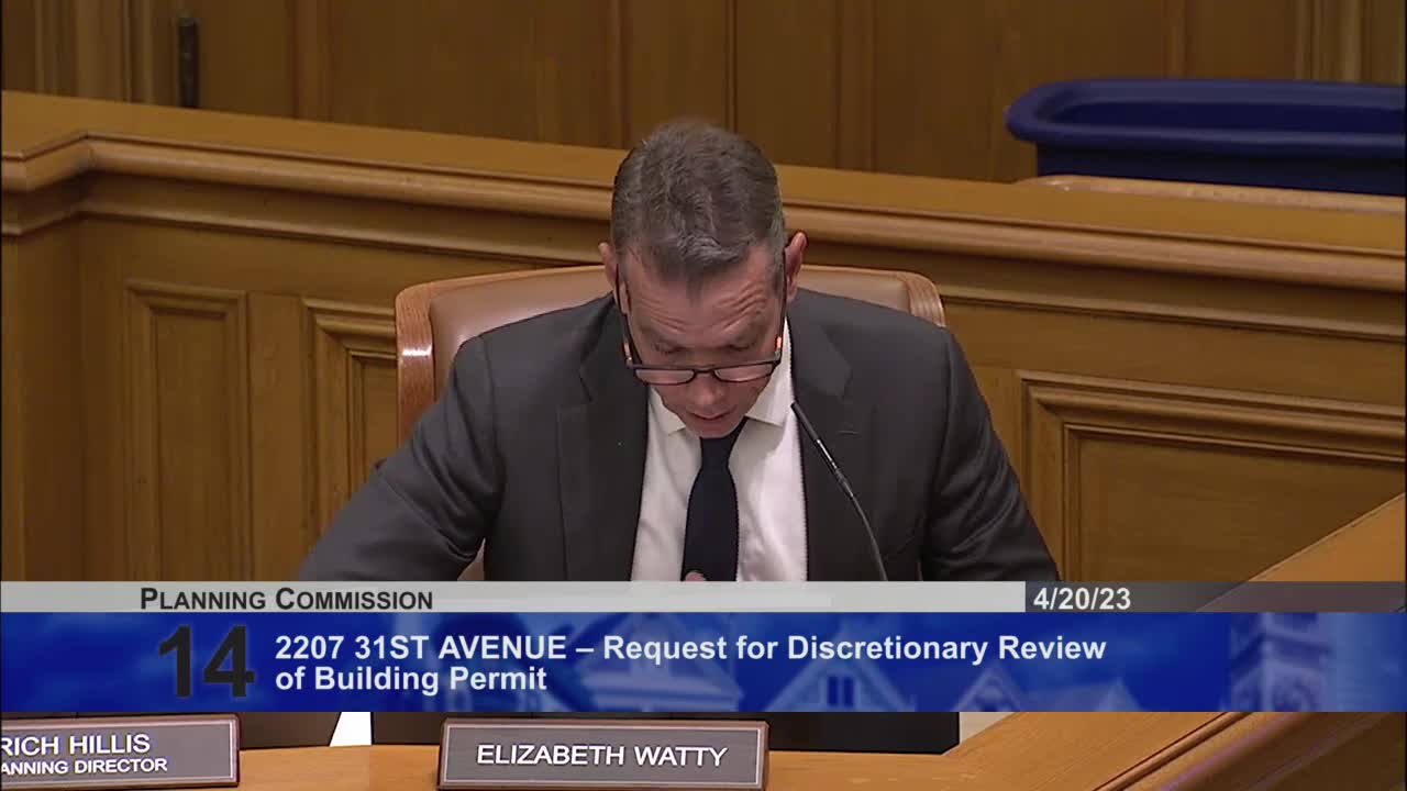 Planning Commission Evaluates Proposed Stair Construction Amid Neighbor Concerns in San Francisco