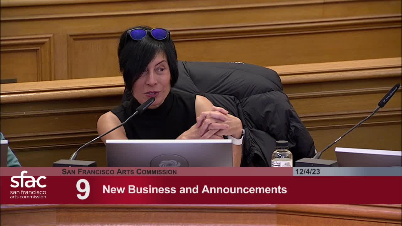 Commissioner Hakimi celebrates SF Glow while announcing upcoming holiday concerts