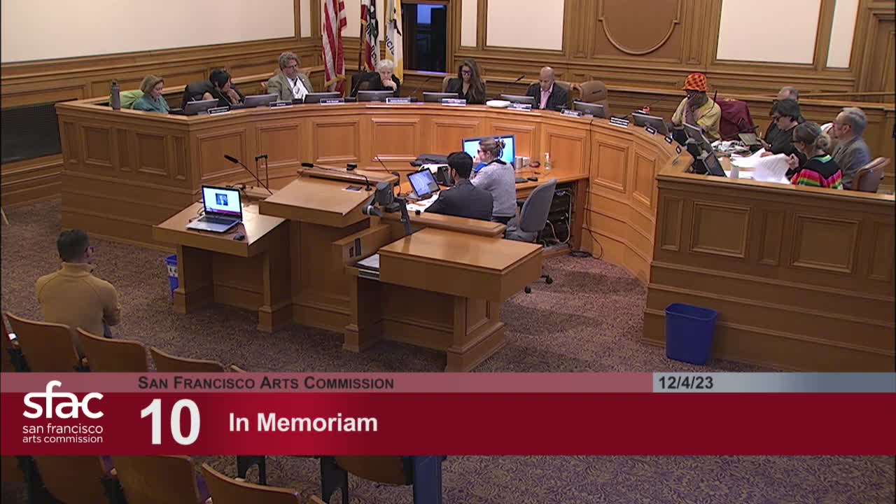 San Francisco honors cultural leaders and artists who recently passed away