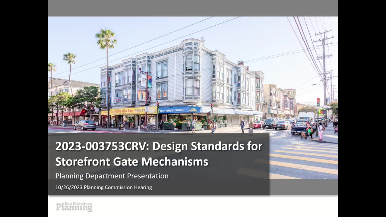 City commissioners propose new design standards for storefront security gates