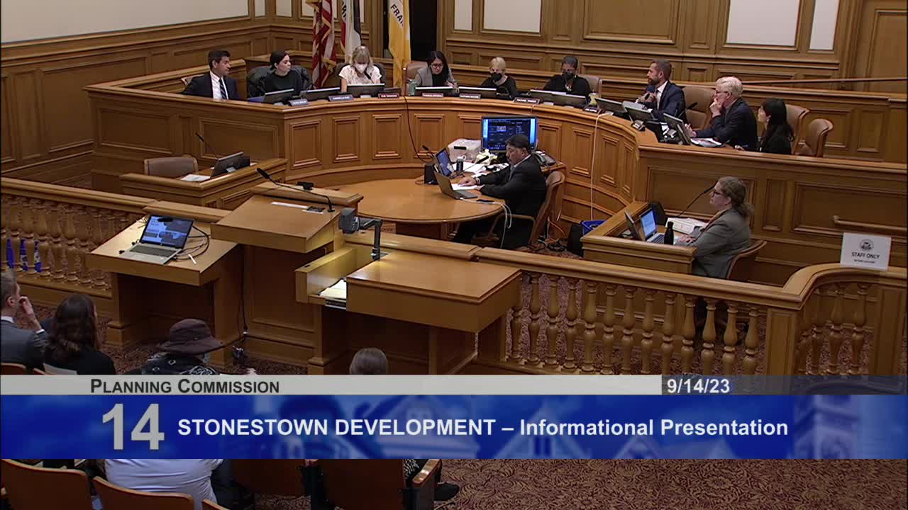 San Francisco Planning Commission reviews Stones Town development and affordable housing plans