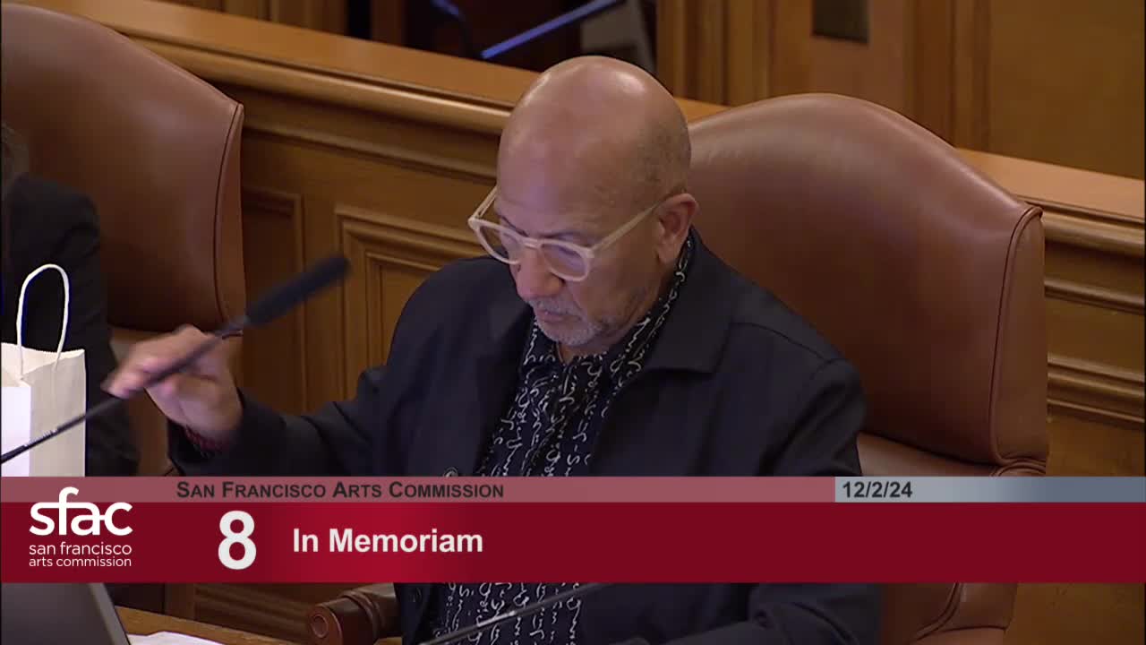 San Francisco honors cultural leaders and artists with recent memorials