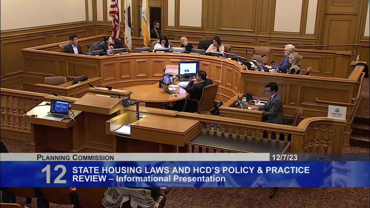 San Francisco Planning Department explores state law impact on local housing policies