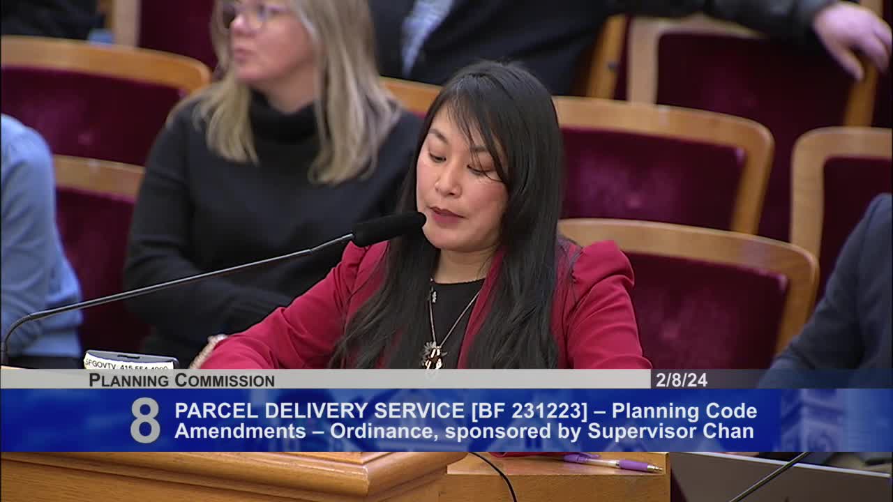 Supervisor Chan proposes regulations for San Francisco parcel delivery services
