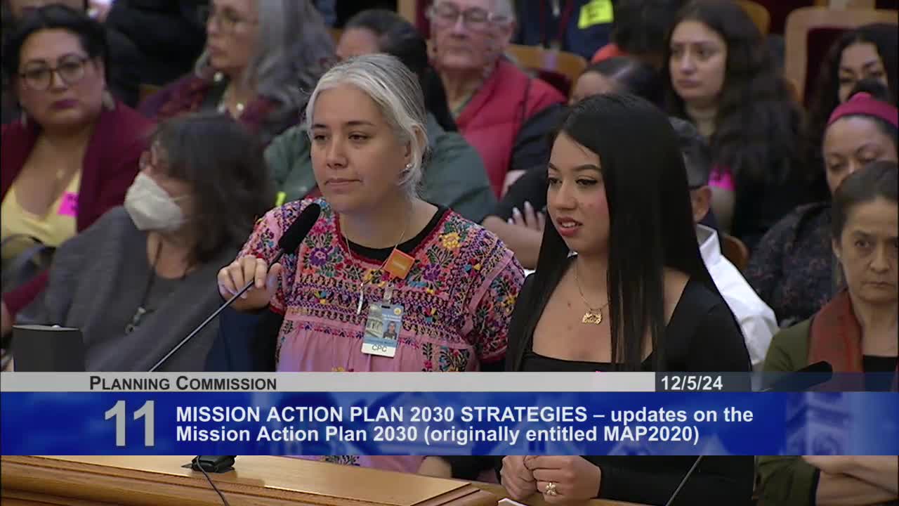Community advocates urge support for Mission Action Plan 2030 in San Francisco