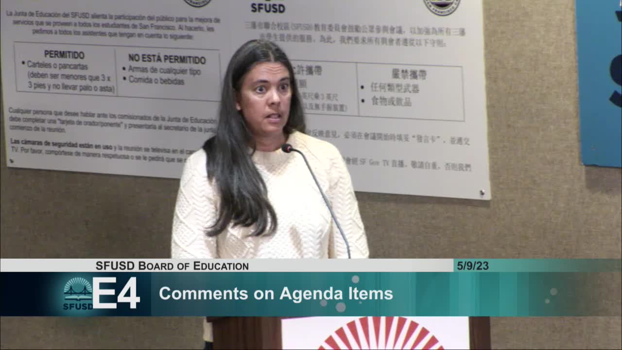 Public comments urge San Francisco school board to secure Ruth Asawa Arts School move