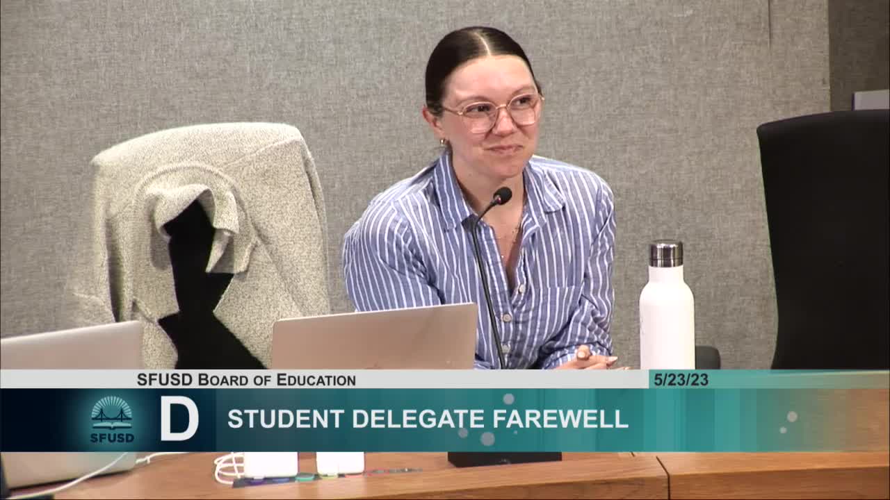 San Francisco Board Honors Student Delegates Cal and Isabella for Leadership Achievements