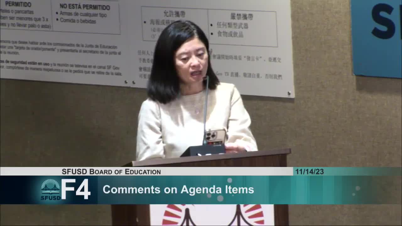 SFUSD public comments reveal urgent need for educational equity and skilled workforce improvement