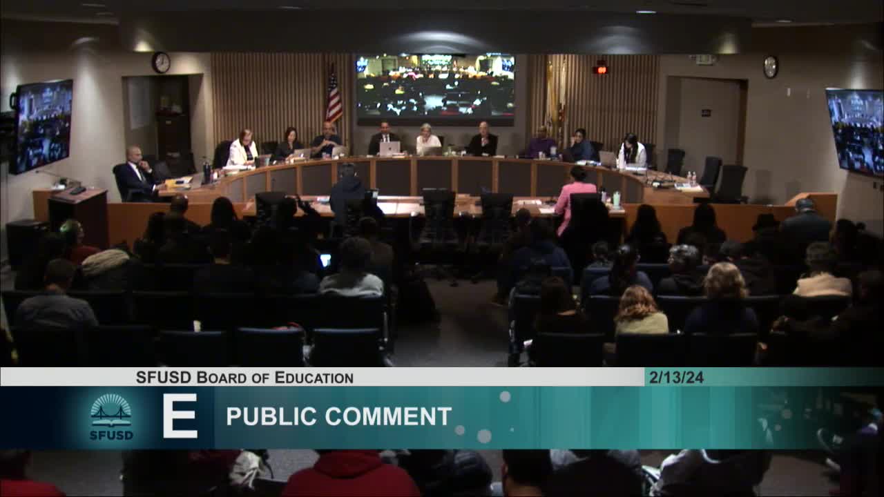 Parents urge San Francisco Board to enhance resources for Guadalupe Elementary students