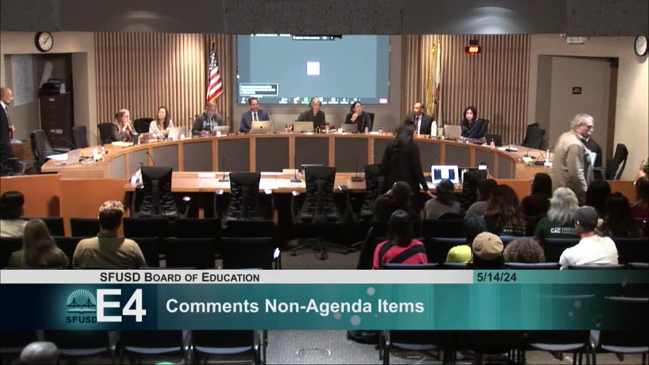 Julia Martin introduces Community Advisory Committee report on Special Education challenges