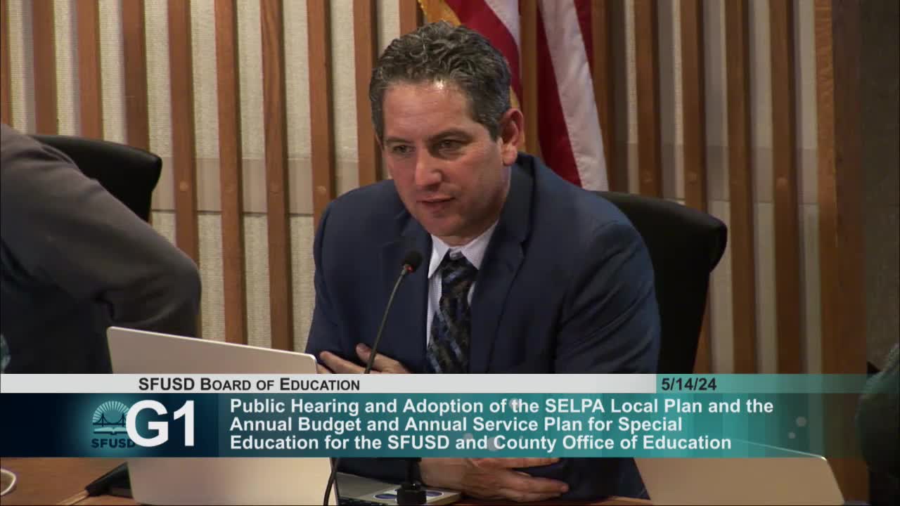 Jean Robertson presents final SELPA plan at county district meeting