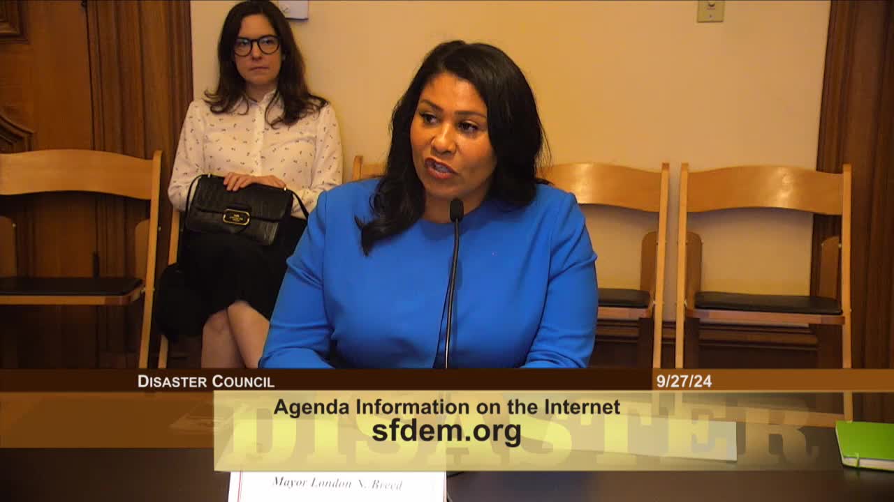 San Francisco Council reviews emergency preparedness plans addressing climate resilience and disasters