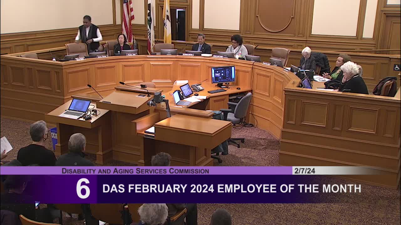 President Diane Lawrence presents aging council updates at February meeting