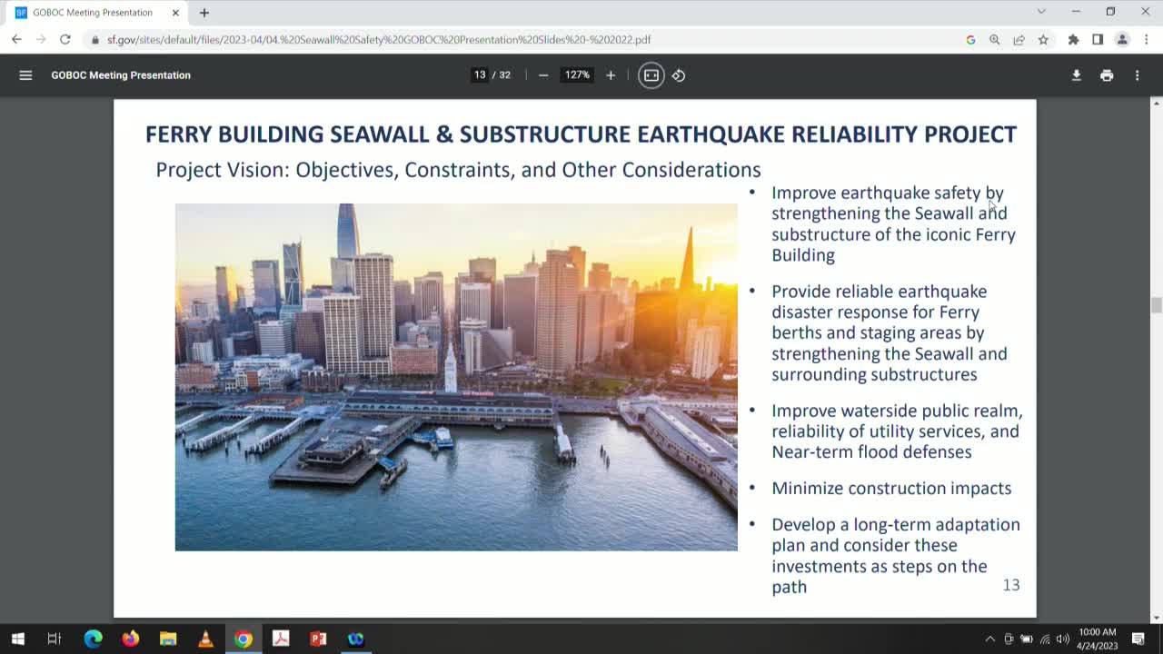 San Francisco outlines flood protection funding strategies with Army Corps of Engineers