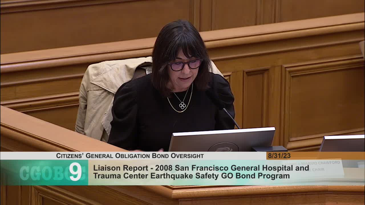 Health officials review San Francisco's community health centers and bond-funded projects progress