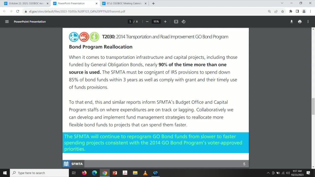 SFMTA discusses funding reallocation for major transit projects in San Francisco